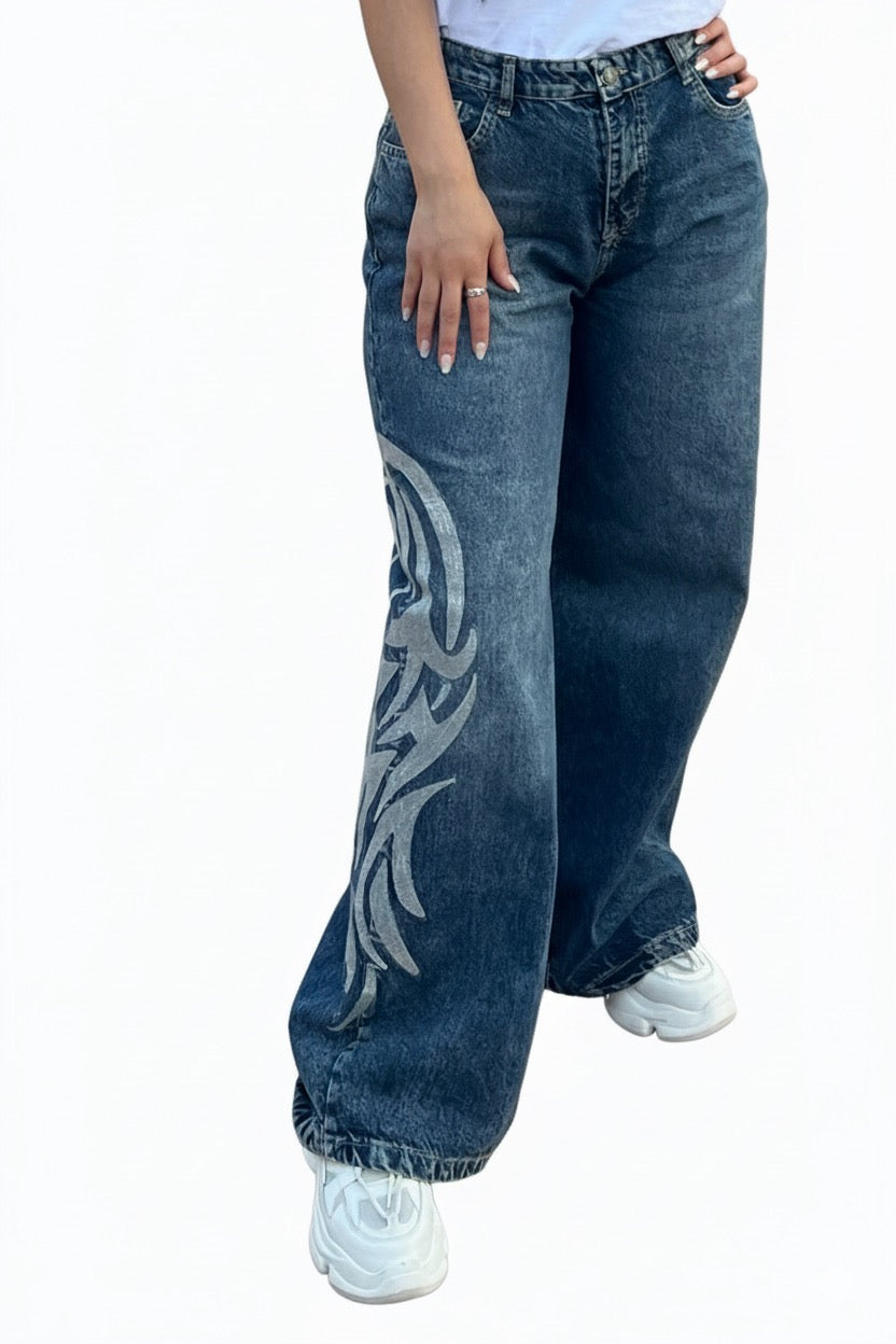 Tribal Wave Jeans