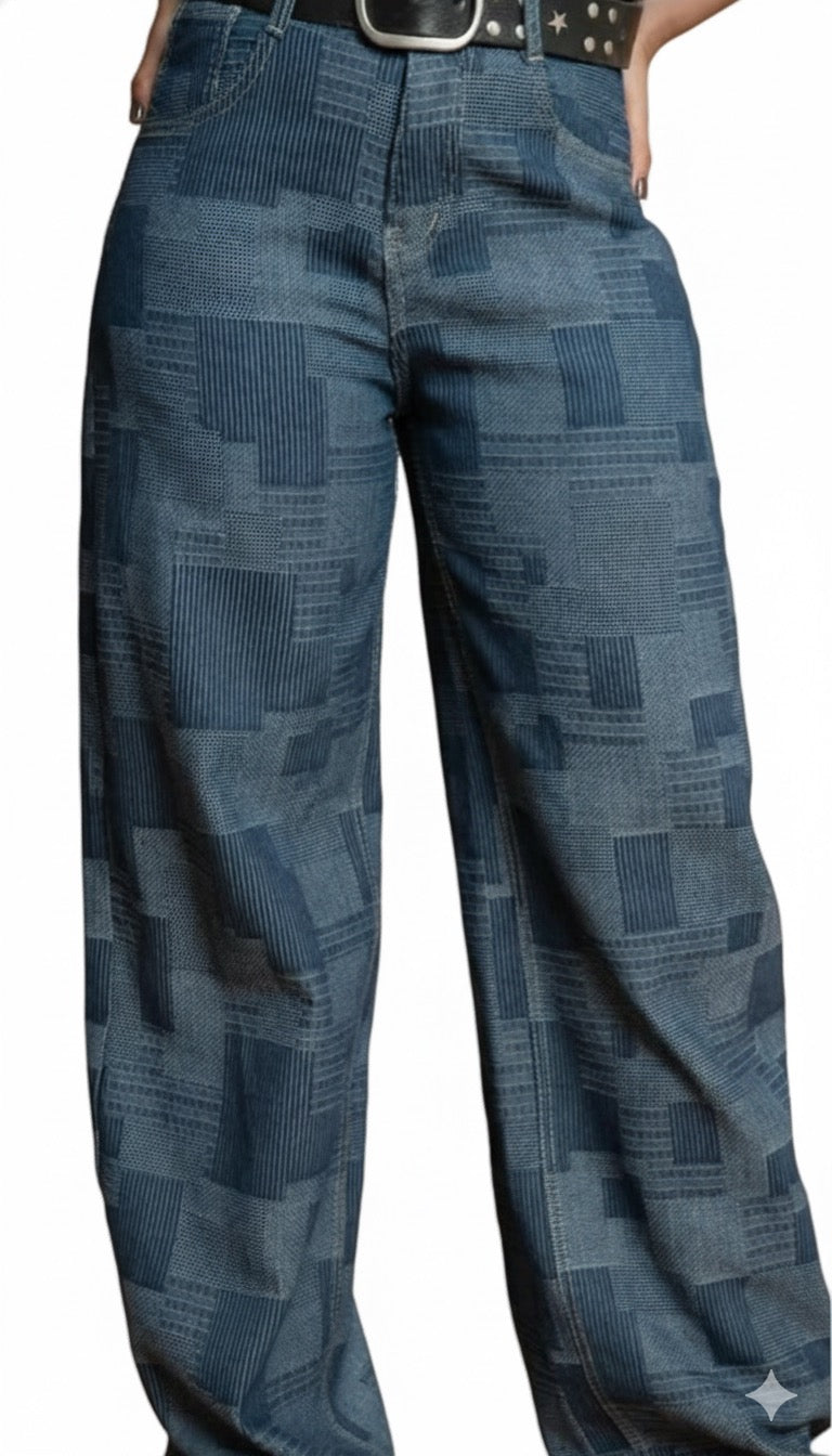 Patchwork Flow Jeans