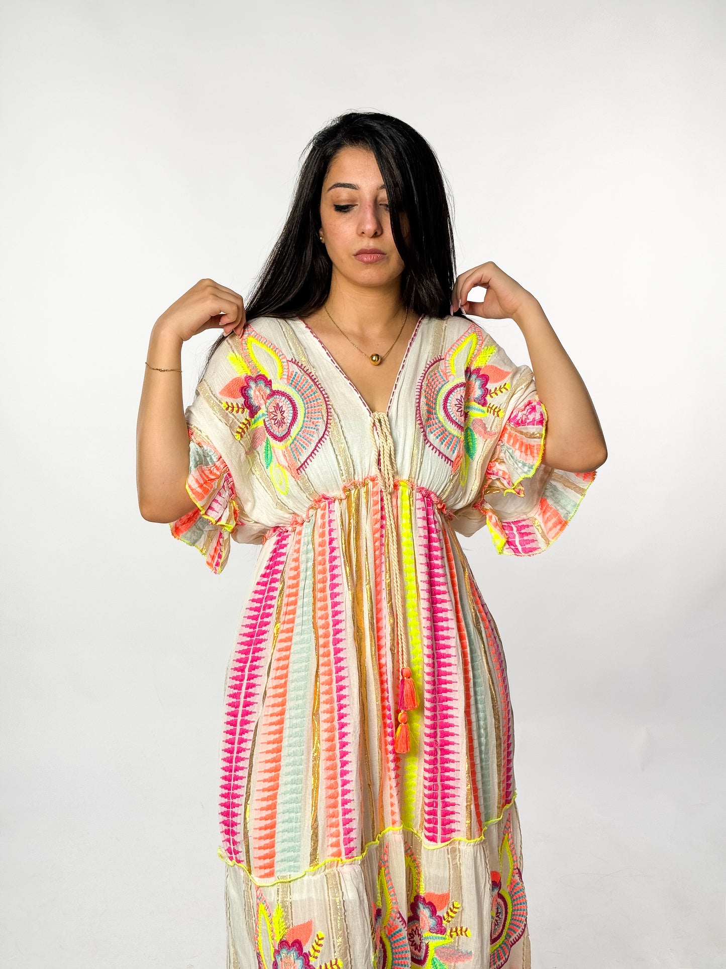 Multicoloured Boho Dress