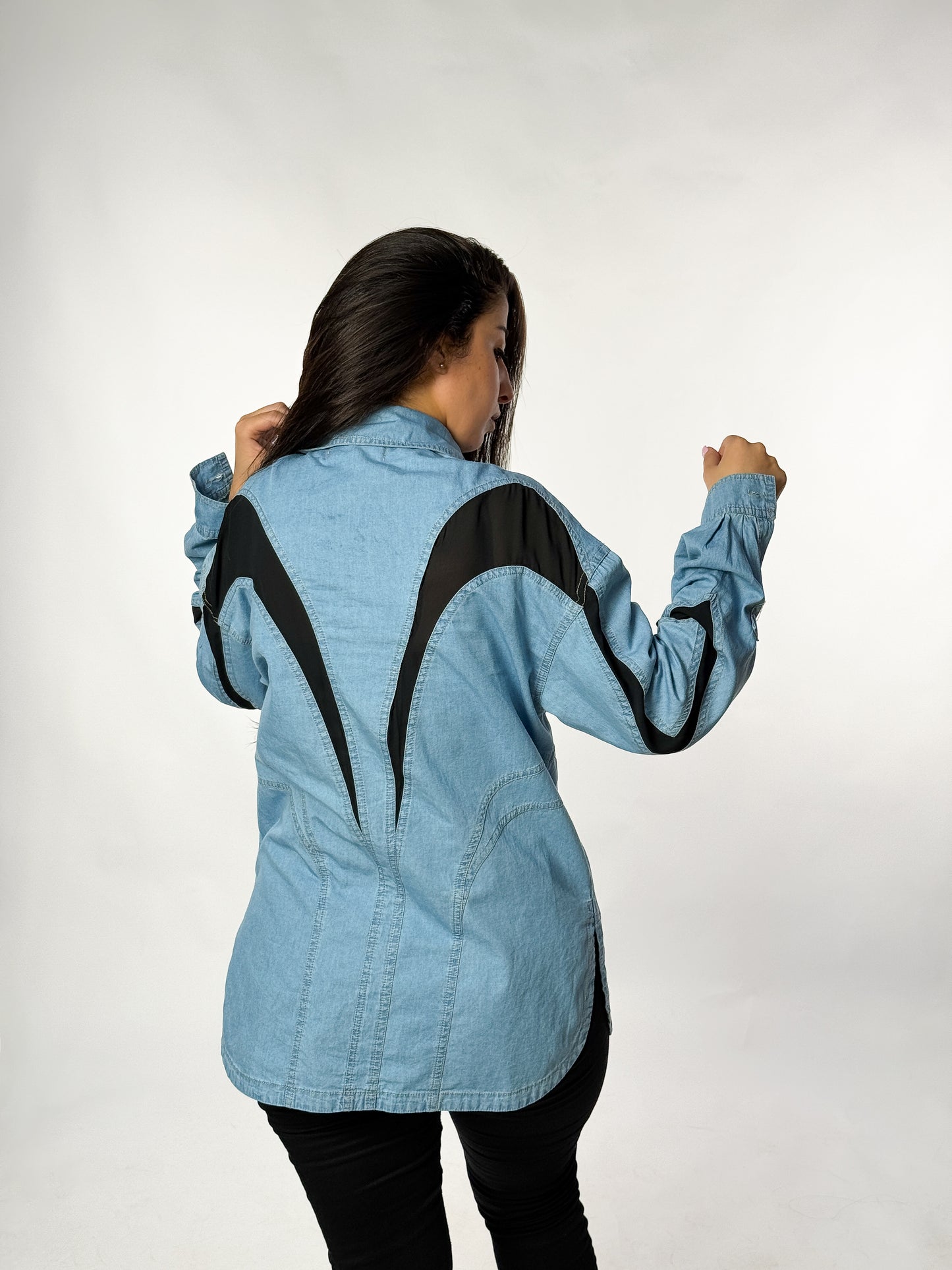Paneled Denim Jacket